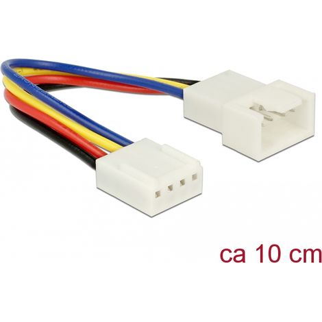 Delock Cable de extensiÃ³n PWM ConexiÃ³n del ventilador de 4 Pines de 10 cm