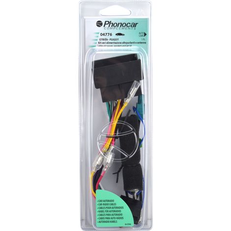 PHONOCAR - Kit câbles pour autoradio et antenne Citroen/Peugeot - 925880 - Ce produit de marque PHONOCAR est neuf. (1/2)