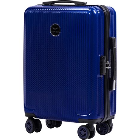 Maleta de cabina Wings PC African Eagle de 20 pulgadas, color azul real