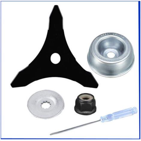 Lame de débroussailleuse 3 dents – Acier au carbone – Pour ronces et végétaux denses – Design double face pour usage intensif (1/5)