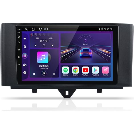 Autoradio Hexinex Pour Smart Fortwo 451 2010-2015 Android 14 CarPlay 2+64GB (1/5)