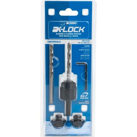KIT ALBERO CAMBIO RAPIDO PER SEGHE A TAZZA BIMETALLICHE