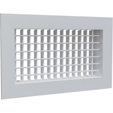 Grille de soufflage double déflexion ACCESS - Dimensions: 400x150mm