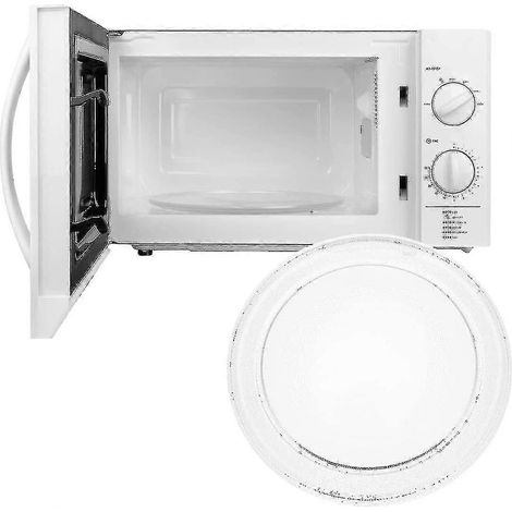 Plateau tournant en verre de rechange pour four à micro-ondes, à fond plat, 24,5 cm / 9,6 pouces (1/4)