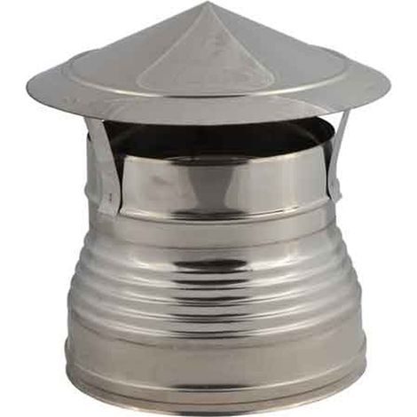 FUMAIOLO DOPPIA PARETE A CAPPELLO 'CINESE' Ø 180/230 mm