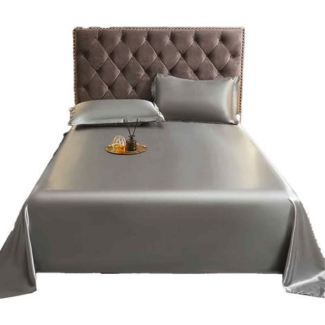 1 Parure de lit Reine, Draps rafraîchissants, Viscose de bambou, Microfibre, Pour dormeurs ayant chaud (1/5)