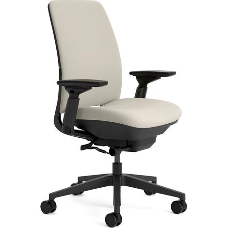 Chaise de Bureau Ergonomique: Amia, accotoirs 4D, Grège (1/5)