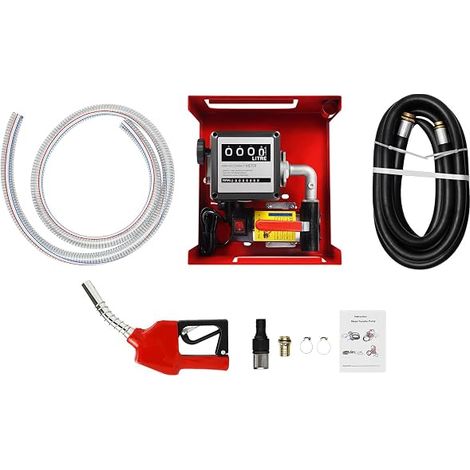 Pompe à gazole 230 V, pompe à fioul Premium, pompe à carburant, pompe à huile auto-amorçante, stations-service mobiles, avec tuyaux et pistolet distributeur, poignée pour station-service, pompe à
