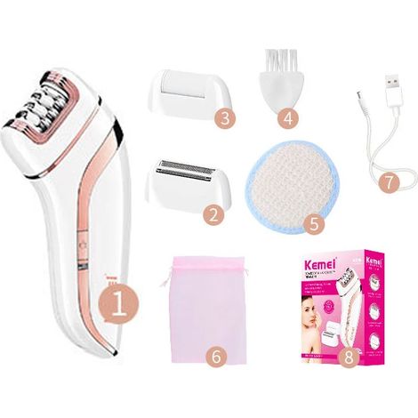 Rasoir électrique 3 en 1 pour l'épilation du visage (femme)-AquaForge (1/5)