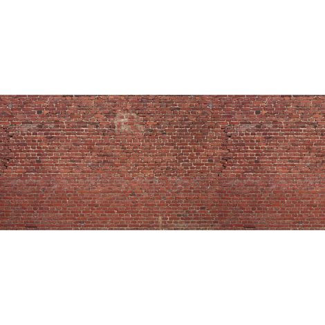 Papier peint brique rouge panoramique Brique 6mlx2.50ml (1/2)