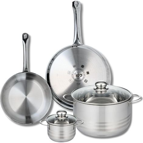 Ensemble de 2 Poêles de cuisson 24 et 28 cm et 2 faitouts 12 et 24 cm Elo Profi Brillant (1/5)