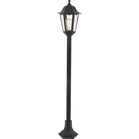 Litecraft Neri Lamppost Outdoor Traditional Style Lantern IP44 Fitting - Black (1/5)