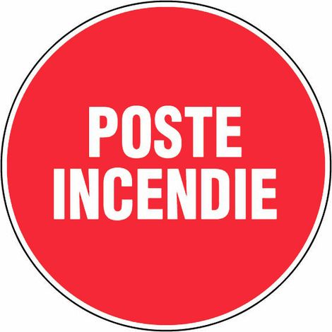Panneau Poste incendie - Rigide Ø300mm - 4061351