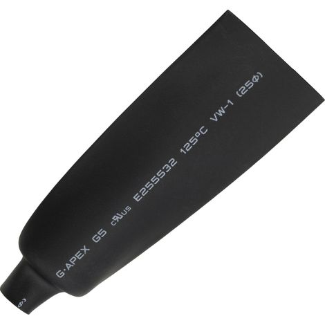 GAINE THERMORÉTRACTABLE SANS COLLE 2:1 TRU COMPONENTS B2G5-9 BK 1570158 NOIR Ø AVANT RETREINT: 25 MM 5 M (1/2)