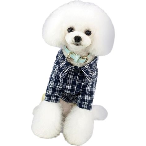 Vêtements pour petits chiens, Costume à 4 pattes, Design de boutons, printemps et été, vêtements pour animaux de compagnie, pour la maison, la vie quotidienne, kaki S (1/5)