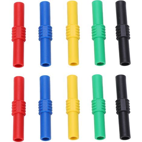 5-Color Insulated Female Banana Plug Adapter for Inverters, Industrial Equipment, 4mm (1/5)