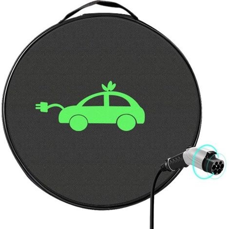 Sac de rangement pour câbles de voiture – 37 cm – Noir – Résistant à l’eau – Poignée – Pour véhicules électriques – Coffre (1/5)