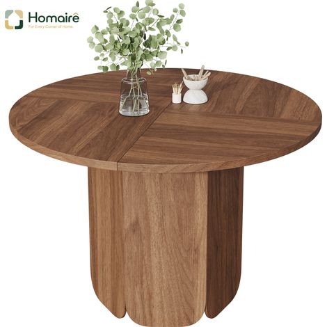 Esstisch MDF Walnuss 120 x 120 x 75 cm HOMAIRE (1/5)