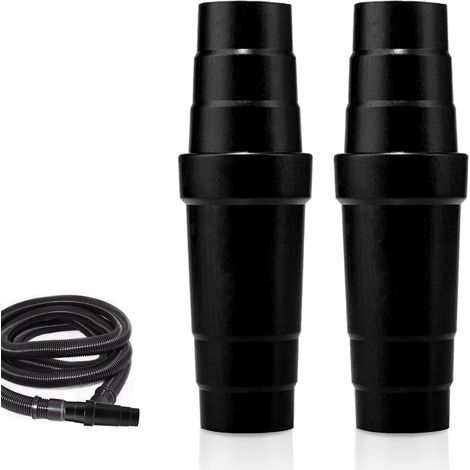 2 Pcs Vacuum Cleaner Hose Adapter Dust Extractor Hose Adaptor Universal Vacuum Adapter for 31.5mm-45mm Dust Extraction Hose Adaptor for Power Tools Table Saw Circular Saw Eccentric Grinder (1/5)