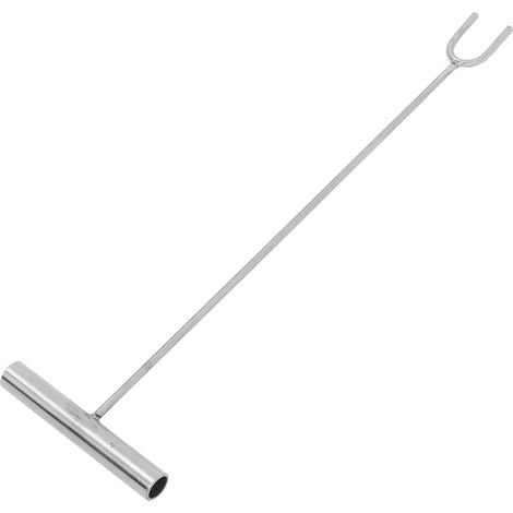 Clé de Vanne de Plomberie avec Poignée en T en Acier Inoxydable Tête en U Robuste, Outil D'arrêt du Compteur pour Valves D'eau, pour Systèmes de Gaz et Intervention D'urgence (1/5)