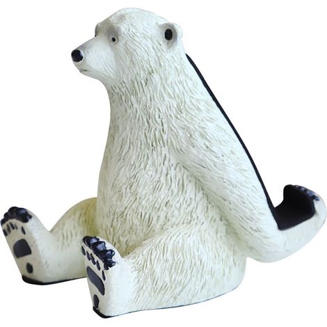 Support Téléphone - Ourse Polaire - Résine Poly - Bureau Cuisine Bureau - Compatible 4 À 7,9 Pouces - 1 Pièce (1/5)