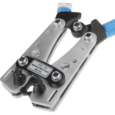 HX-50B Crimpzange für 6 bis 50 mm Kabelschuhe - Sechskant-Crimpzange für Kabel und Drähte (Blau) (1/5)