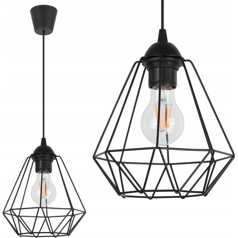 Sufitowa lampe ancienne diament loft edison Z drutu (1/5)