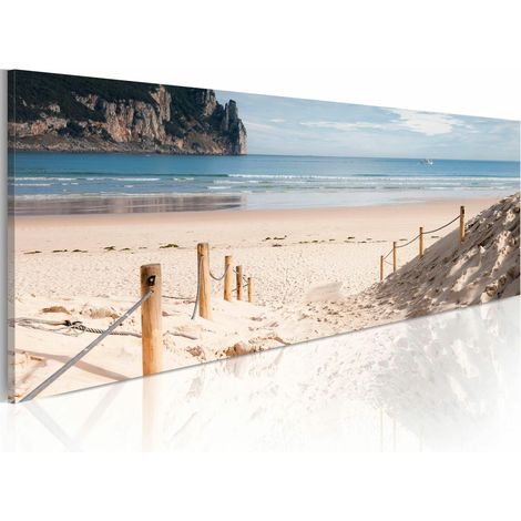 Tableau chemin de la plage - 135 x 45 cm