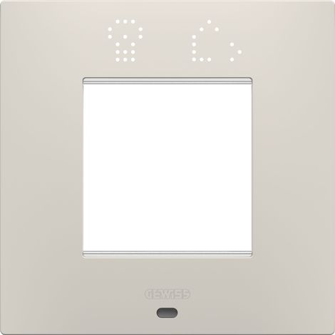 PLAQUE EGO SMART 2P BEIGE NATUREL GEWISS GW16022SNB