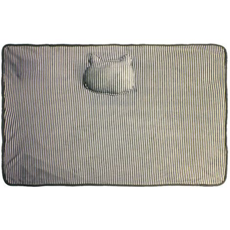 USB-beheizbare Kniedecke (11572 cm), beheizbare Fußdecke aus Flanell, Körperwärmer, Schal, elektrische Decke (grau)