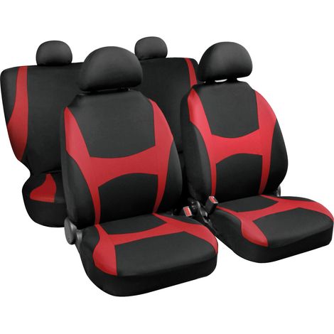 Capri, set fodere coordinate - Nero/Rosso (1/2)