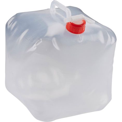 10L Wasserkanister faltbar transparent – kompakter Outdoor Kanister für Camping & Reise (1/5)