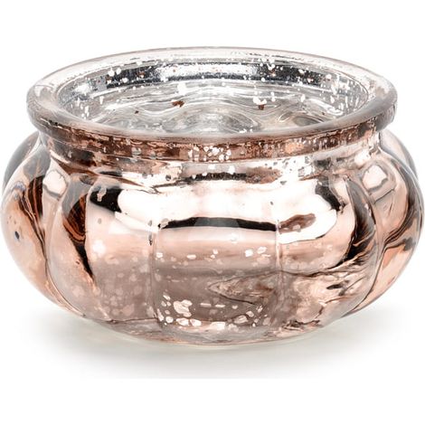 Bougeoir PartyDeco or rose 3 cm, lot de 4 (1/4)