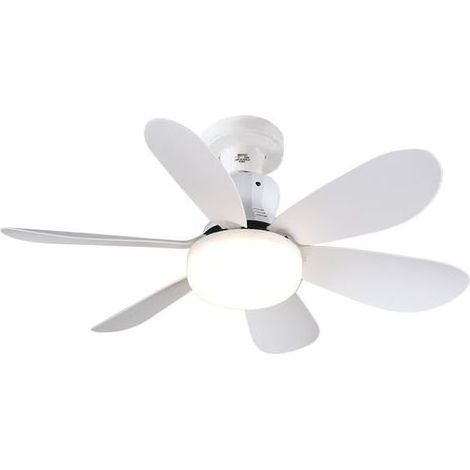 Ulisem Ventilatore da Soffitto con Luce e Telecomando, 52CM 40W Piccolo Dimmerabile Ventilatore da Soffitto LED luce con attacco E27 Bulbholder (1/5)