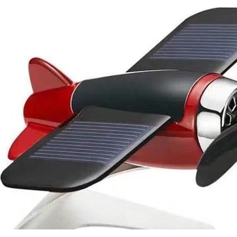 Décoration de tableau de bord pour voiture, diffuseur d'aromathérapie solaire rotatif, rouge, pour bureau ou maison. (1/5)