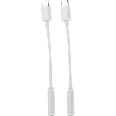 adaptateurs audio USB-C vers jack 3,5 mm - Câble adaptateur USB-C vers casque-10X1X1CM-White