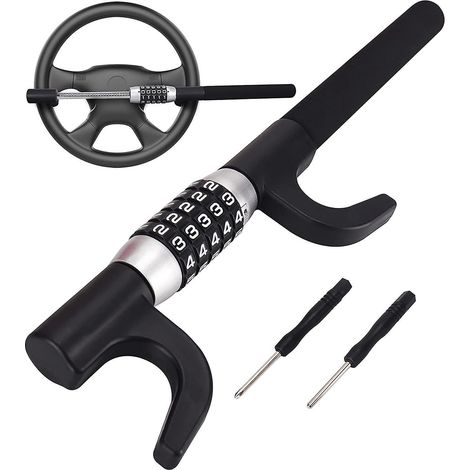 car Anti-theft, Car Anti-theft Rod, Steering Wheel Lock, Robust And Secure Anti-theft Bar, Universal (1/4)