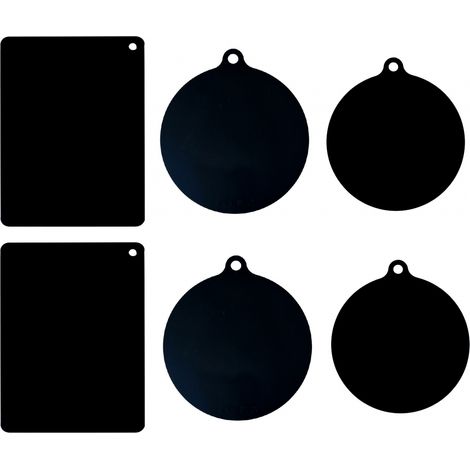 Tapis ronds pour plaques à induction Protections poêles Résistant la chaleur jusqu'à 230 °C Antidérapant Lot de 6 (1/5)