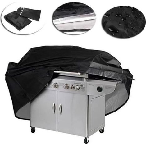 Housse Pour Barbecue - Rond - 145 x 61 x 117 cm - Imperméable Et Anti-Poussière - Pour Grill Extérieur - 1 Pièce (1/4)