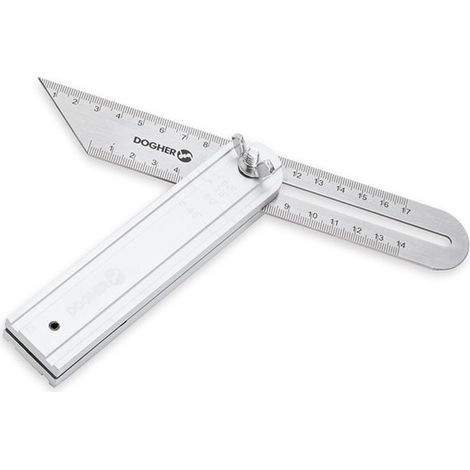 Dogher 792-01-200 ESCUADRA FLEXIBLE MANGO ALUMINIO 200MM (1/2)