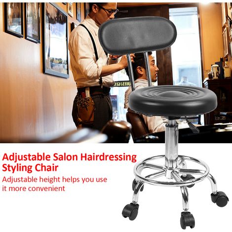 Fauteuil de coiffure réglable pour salon, barbier, massage, esthétique et studio de tatouage - siège professionnel pivotant (1/5)