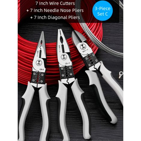 Pince coupante multifonctionnelle / pince diagonale / pince à becs fins / outils de quincaillerie / pince coupante universelle (1/5)