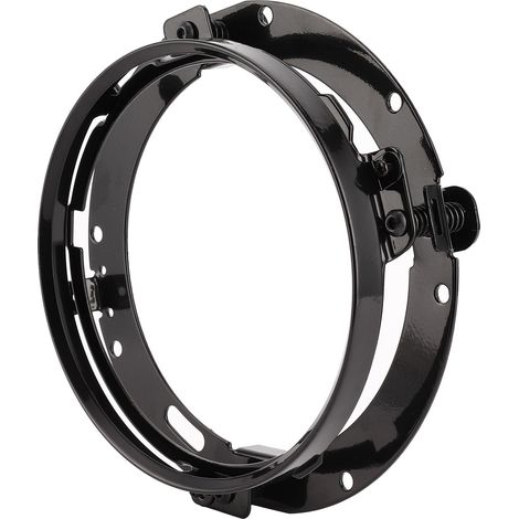 Support de phare rond 7 pouces, fixation avant pour Jeep Wrangler JK, base de montage noir, support de projecteur, kit de fixation pour feu avant. (1/5)