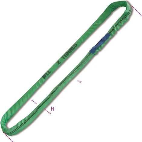 Corde ronde verte 2 t robur 8173 - 6.0 m