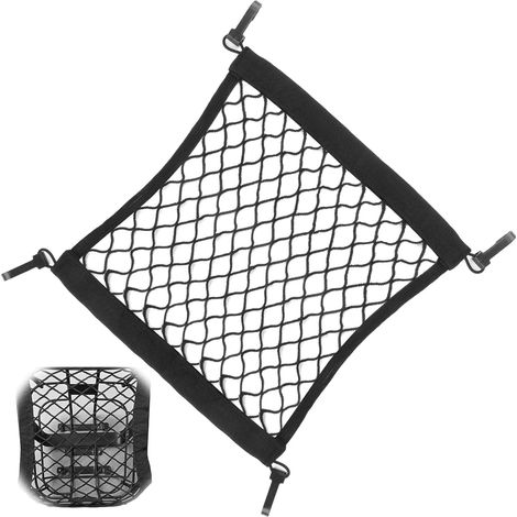 Filet porte-objets pour trottinettes électriques et vélos électriques - Filet élastique de rangement avec élastique, 25x30 cm, pour casque et accessoires, sac de transport pour trottinettes (1/5)