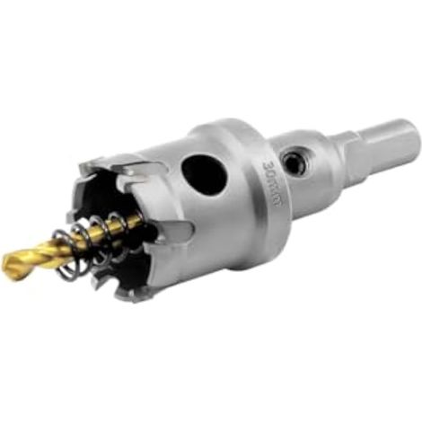 30mm Scie Cloche de TCT Carbure en Métal, Professional Tungstène Foret Trépans pour Métal, l'acier inoxydable, fonte, fer, Aluminium, laiton et plastique (1/5)