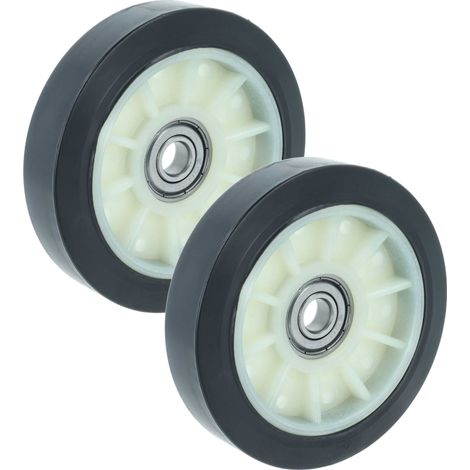 vhbw 2x Roue d'entraînement pour tambour pour lave-linge, sèche-linge - 7,5 cm