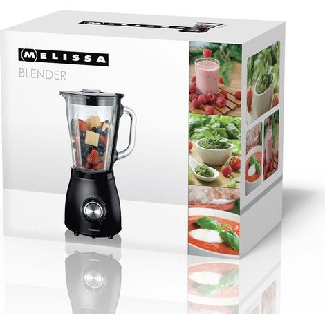 MELISSA Mixer 1,5L Glaskrug Spray 500W Matt Schwarz