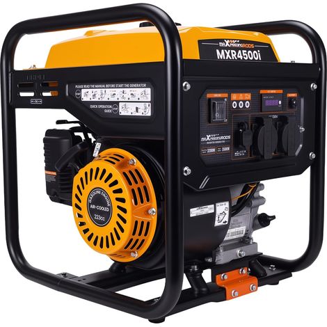 3500W Petrol Generator with 2 Sockets 230V and USB 4 Stroke Lightweight Portable Electric Generator and Backup Power Supply for Garage Workshop Camping Home, 26kg Light Weight (1/5)