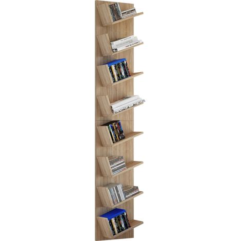 Scaffale di legno della parete dello scaffale di appendere il ripiano LansiXL 180x33x16 - VCM